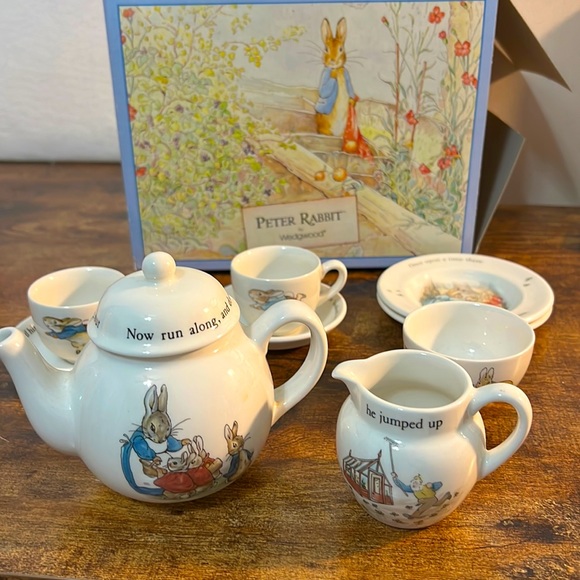 Wedgwood Dining Wedgwood Peter Rabbit Childrens Tea Set Poshmark